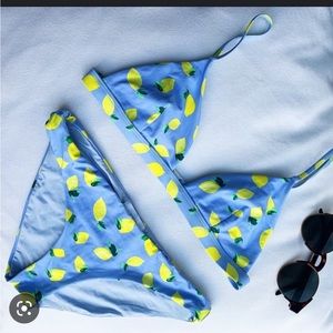 Onia lemon printed bikini size S
